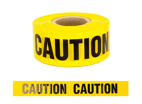 Nastro di avvertimento adesivo antistatico ESD PVC / PE con colore giallo e vernice nera