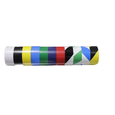 Nastro adesivo per pavimenti a doppio colore di avvertimento di sicurezza ESD Giallo / retro / rosso / bianco / verde